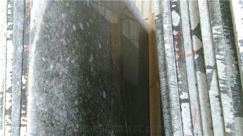 Emerald Pearl Granite Gangsaw Slabs 2cm, Norway Blue Granite Slabs, Used for Granite Counter Tops, Wall & Floor Covering Tiles, Ready Slabs 1.100m2,Special Price for You ,84-90usd