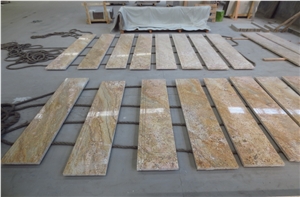 Indian Yellow Granite Imperial Gold Granite Stair Steps
