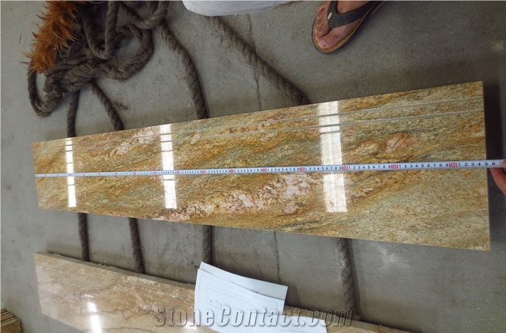 Indian Yellow Granite Imperial Gold Granite Stair Steps
