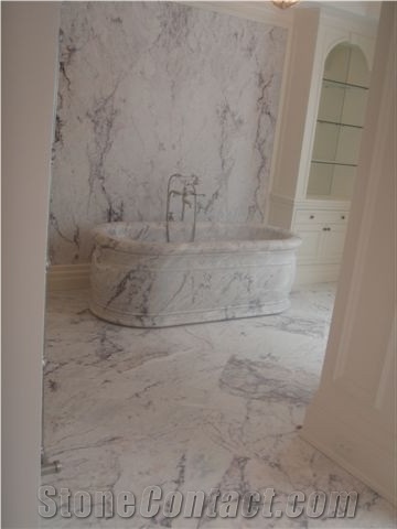 Skyros Flower Marble Bathroom Design