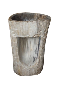 Pedestal Sink Wood Fossil, Brown Wood Fossil Sinks & Basins Indonesia