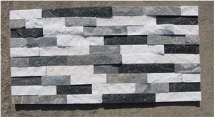 Blue Black and White Quartzite Cultured Stone