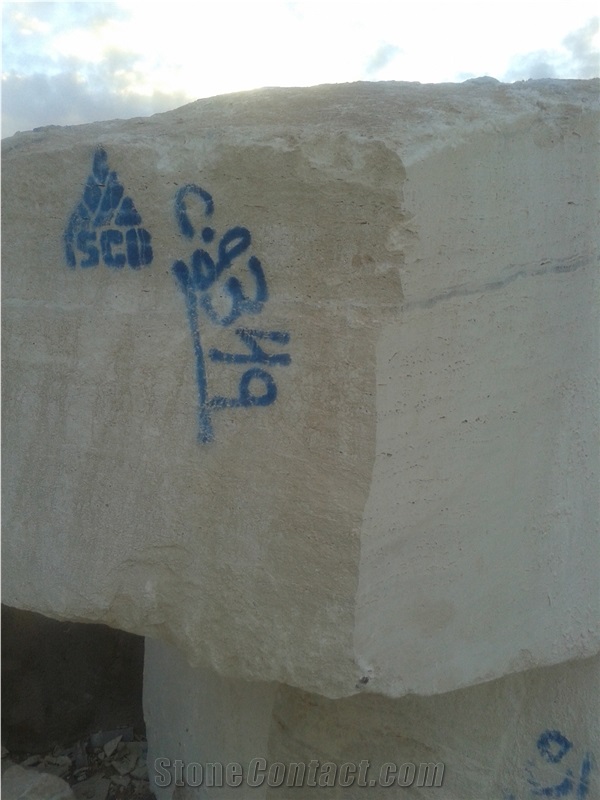 Abbas Abad White Travertine Blokcs