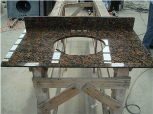 Baltic Brown Granite Custom Vanity Tops,Bathroom Countertop,Vanity Top,Brown Granite Coutertop