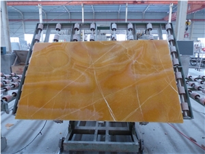 China Polished Red-Dragon Onyx Slab ,Wall Covering ,Wall Tiles,Bathroom Covering .Yellow Onyx