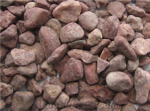 Red Cheap Landscaping Pebble Stone,Cobblestones,River Gravel Stone
