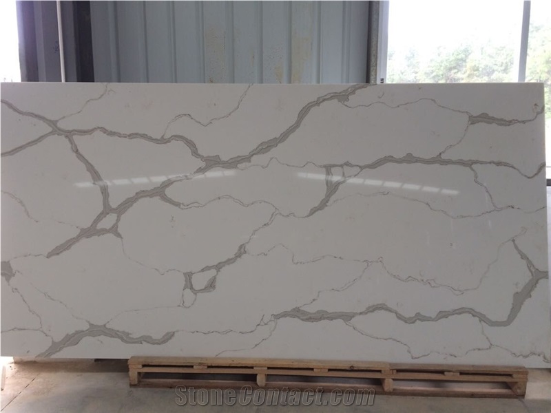 Calacatta Nuvo Quartz Vein Marble Quartz Slab