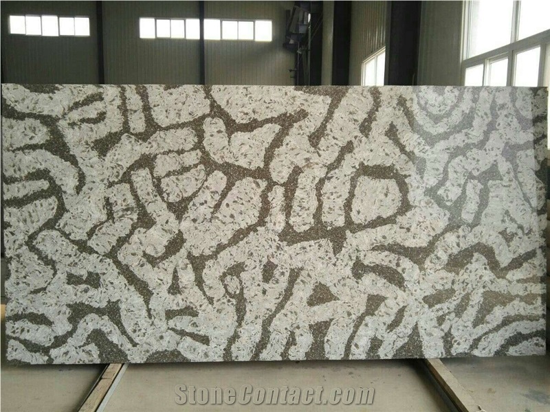 Calacatta Nuvo Quartz Vein Marble Quartz Slab