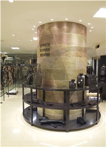 Golden Slate Stone Veneer, Brown Slate Stacked Stone Veneer