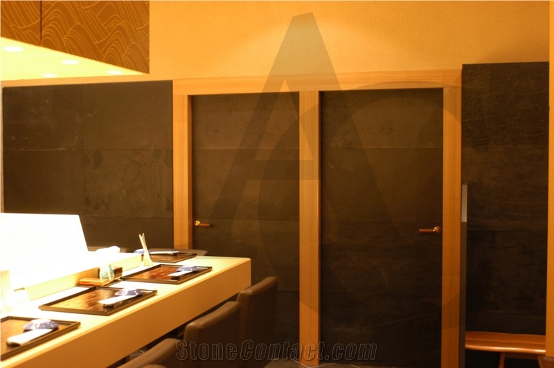 Kund Black Thin Stone Veneer
