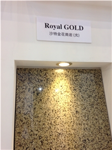 Royal Gold Granite Tiles & Slabs, Yellow Polished Granite Floor Tiles, Covering Tiles