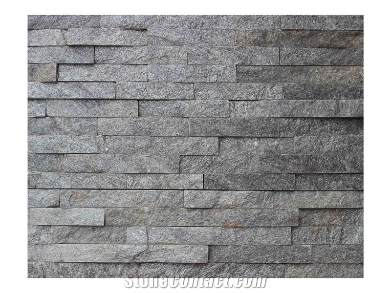 Green Quartzite, panel, split face stone, Culture Stone