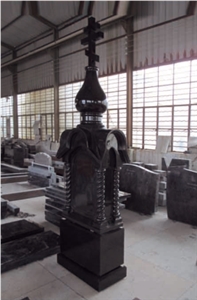 Shanxi Black Granite Tomestone