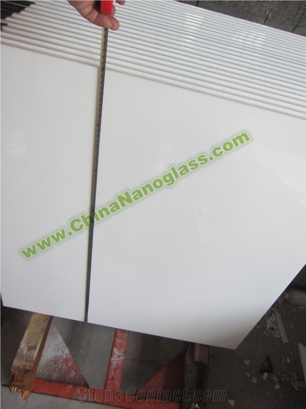 Super Nano White Crystallized Glass Stone