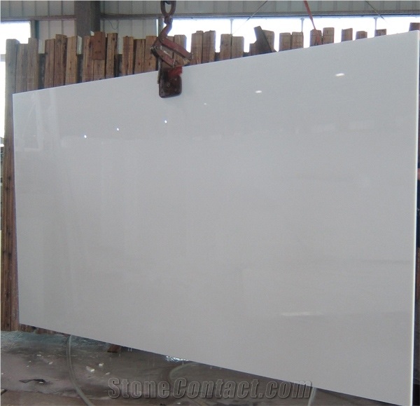 Super White Nanoglass Slab, Marmo Glass Slabs