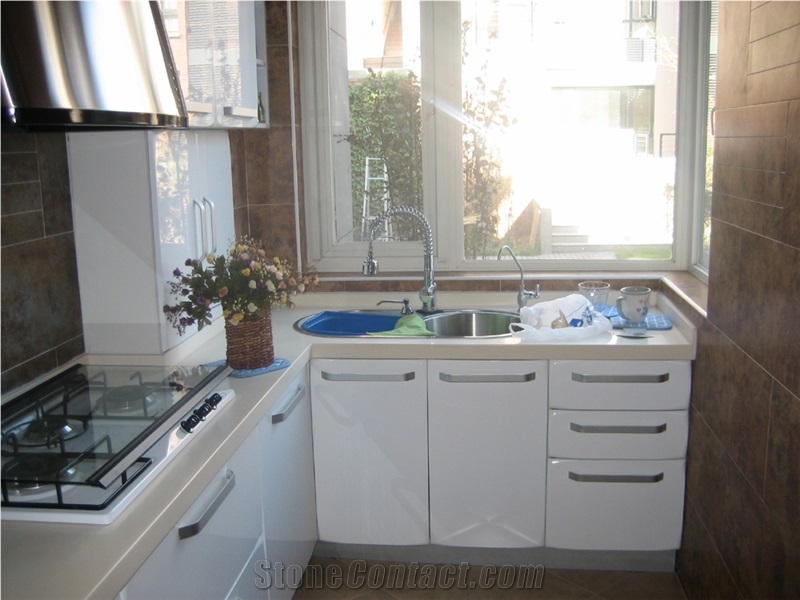 Artificial Quartz Stone Surface Fabricator,Experienced Wholesaler Of Quartz Stone Countertop with Iso/Nsf Certificate,For Kitchen Island Top,Round Table Top,Kitchen Countertop