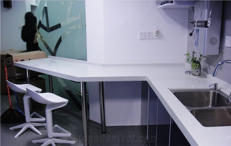 Artificial Quartz Stone Surface Fabricator,Experienced Wholesaler Of Quartz Stone Countertop with Iso/Nsf Certificate,For Kitchen Island Top,Round Table Top,Kitchen Countertop