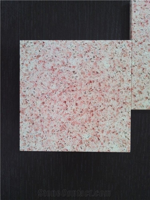China Pink Artificial Quartz Stone Countertops Fabricator,Professional and Experienced Wholesaler Of Quartz Stone,A Rated Guaranteed Quality and Services, Slab Sizes 126 *63 and 118 *55