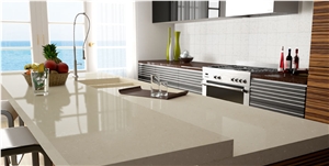 Engineered Quartz Stone Countertops for Kitchen and Bathroom Use with Polishing Surface Standard Sizes 126 *63 and 118 *55,Top Quality,More Durable Than Granite