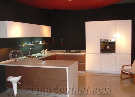 Pure White Artificial Quartz Stone Quartz Stone Prefabricated Tops,Resistant to Scratching,Staining and Scorching,Environmentally-Friendly,Non-Porous