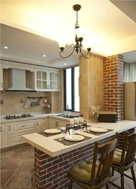 Quartz Stone for Kitchen Countertop Thickness 2cm or 3cm with High Gloss and Hardness,Standard Sizes 126 *63 and 118 *55