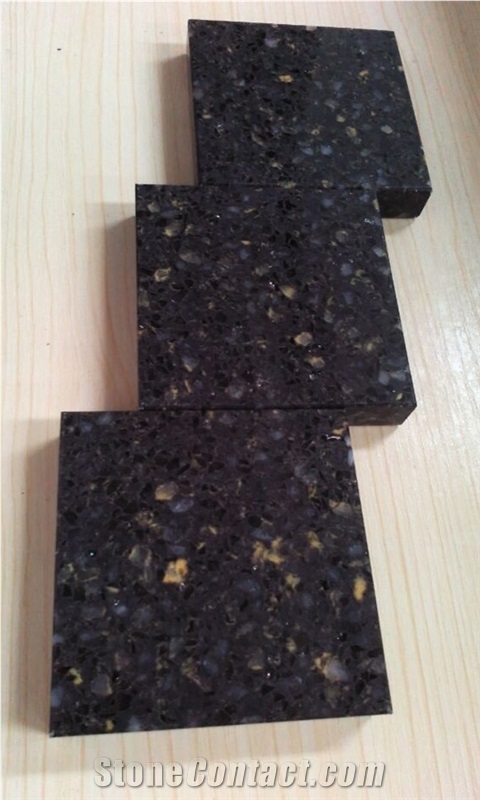 Wholesale Black and Durable Quartz Stone Easy-To-Clean and Resistant to Stains,Heat and Scratches,Combines Performance and Design for Flooring&Walling&Countertop&Stairs and Steps