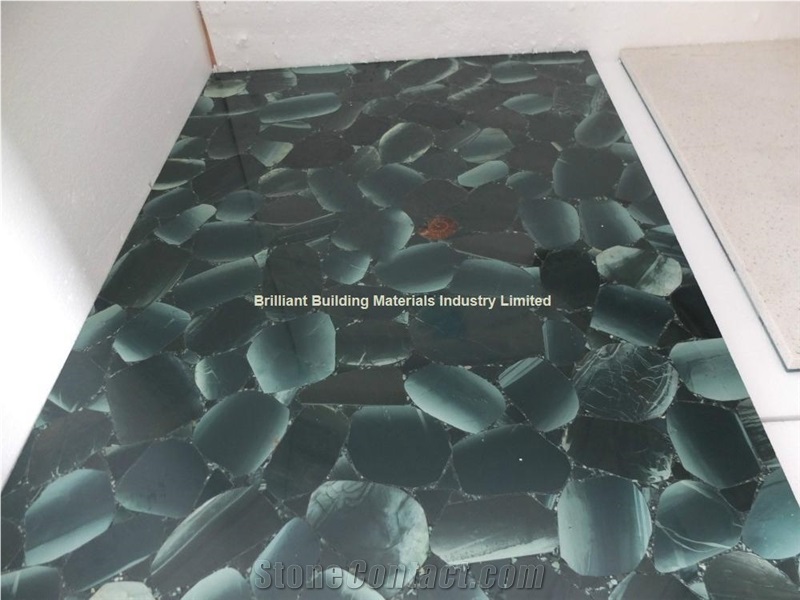 Lotus Green Semiprecious Stone Slab