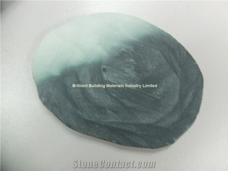 Semiprecious Stone Lotus Green Chip Sheet