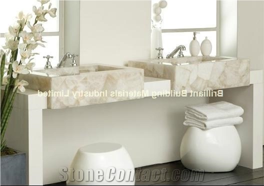White Rock Crystal Sink/Wash Basin