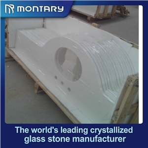 Super White Nano Crystallized Glass Bathroom Countertop,Vanity Top Super White Nano Crystallized Glass Bathroom Countertop,Vanity Top