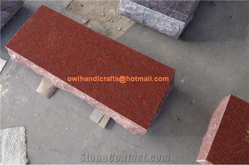 Indian Red Granite Flower Monuments , Nh Red Granite, Ruby Red Granite
