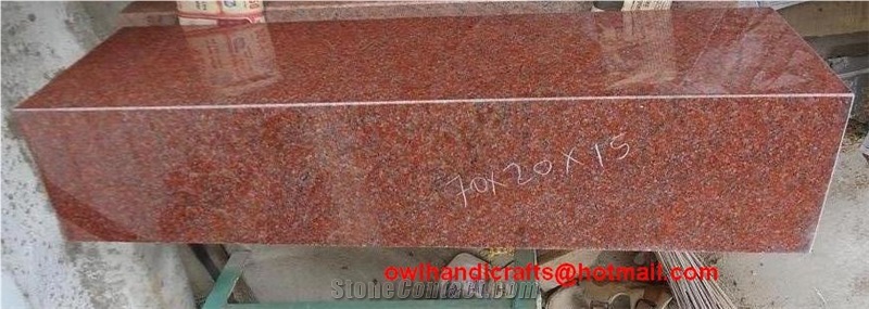 Indian Red Granite Flower Monuments , Nh Red Granite, Ruby Red Granite