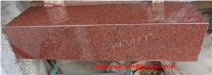 Indian Red Granite Flower Monuments , Nh Red Granite, Ruby Red Granite