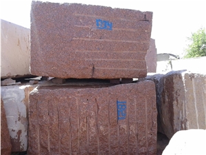 New Imperial Red, Imperial Red, Flower Red Granite Blocks