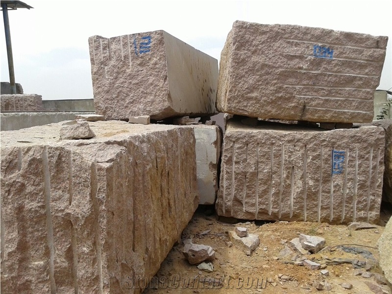 New Imperial Red, Imperial Red, Flower Red Granite Blocks