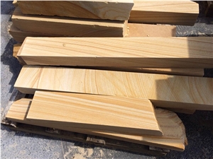 Chinese Yellow Sandstone Slabs & Tiles, China Yellow Sandstone