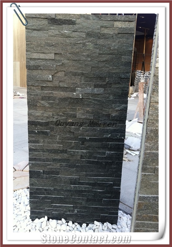 Black Quartzite Ledger Stone, Yixian Culture Stone
