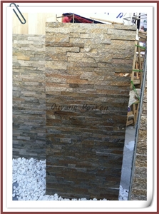 Rusty Quartz Ledgerstone, Brown Quartzite Cultured Stone