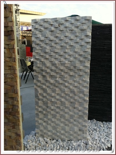 Weave White Quartz Stack Stone, White Quartzite Cultured Stone