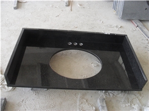 Black Galaxy Granite Bathroom Vanity Top,Bath Top