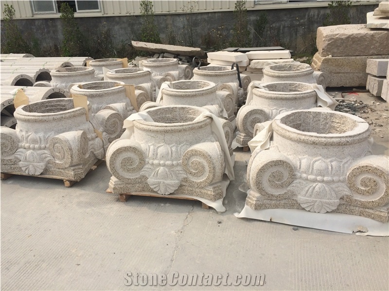 G682 Granite Column Top Cap,Pier Cap