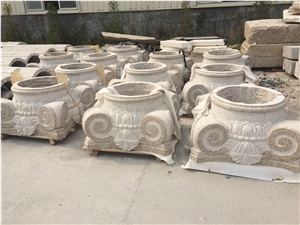 G682 Granite Column Top Cap,Pier Cap