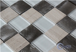 Kitchen Mosaic Design,Metal Mosaic Tile