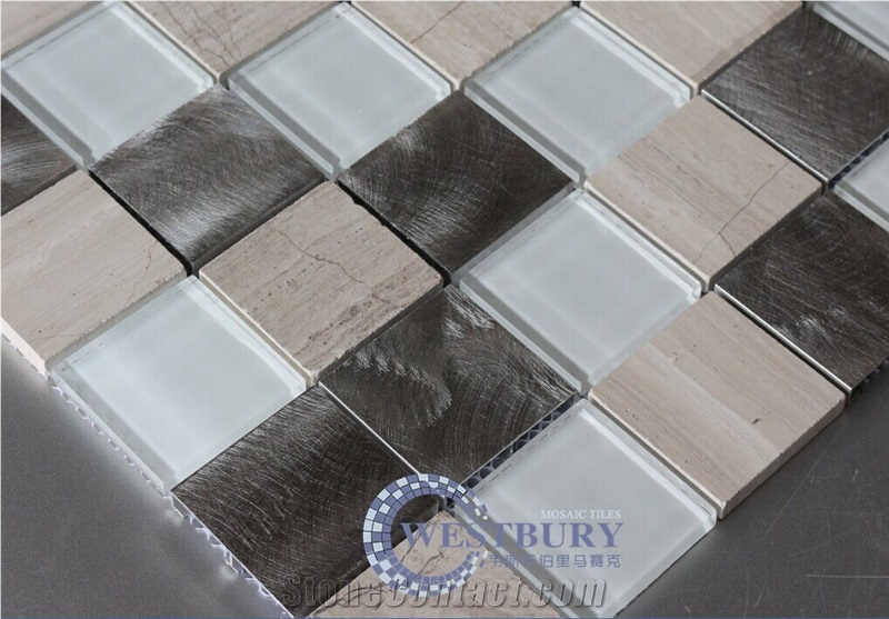 Kitchen Mosaic Design,Metal Mosaic Tile