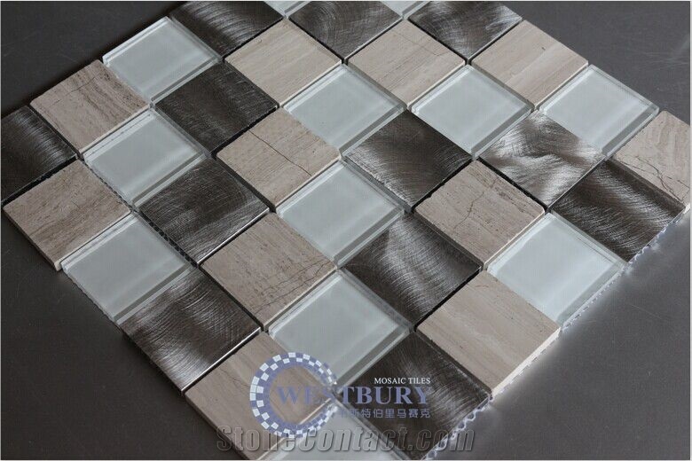 Kitchen Mosaic Design,Metal Mosaic Tile