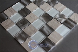 Kitchen Mosaic Design,Metal Mosaic Tile