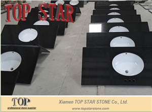 Absolute Black Granite Tops with Ceramic Sink Absolute Black Granite Tops with Ceramic Sink