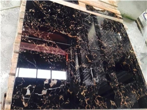 Athens Nero Black Portoro Marble Tile,Portoro Gold Marble Tiles