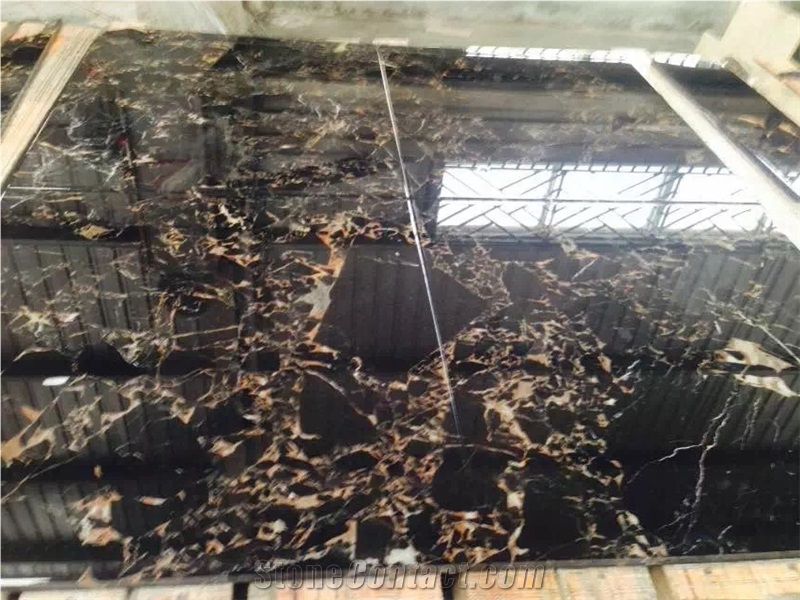 Interior Decoration Italian Portoro Macchia Oro Marble Slabs & Tiles,Black Marble for Wall Tiles