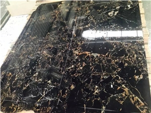 Interior Decoration Italian Portoro Macchia Oro Marble Slabs & Tiles,Black Marble for Wall Tiles